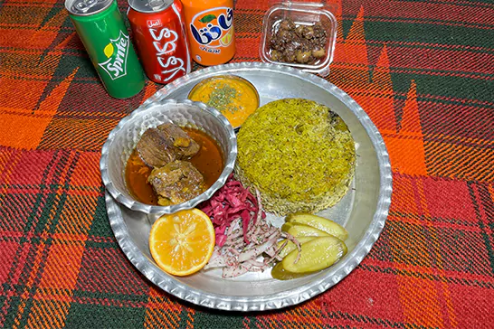 باقالی پلو با گوشت گوسفندی